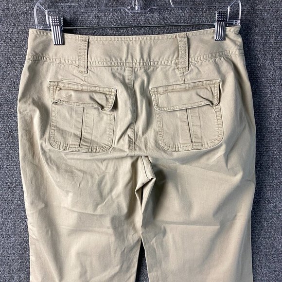 Caslon Capri Pants Size 4P Petite Women's Beige 30x19 Mid Rise Cotton - Picture 7 of 9